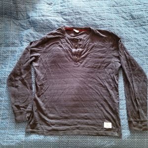 Jack and Jones J Core Men's Long Sleeve shirt, blue, size small.